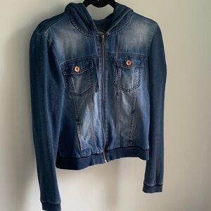 M hoodie denim jacket